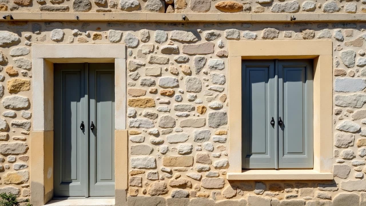 Les constructions récentes, majoritairement enduites